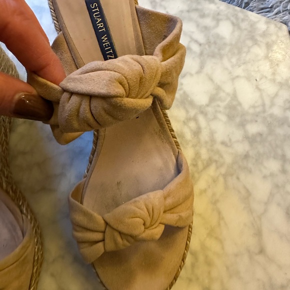 Stuart Weitzman “Sarina” adobe suede espadrille wedge - Picture 11 of 12